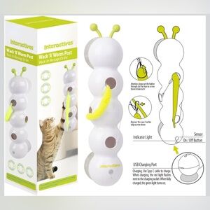 PlayPawz Interactive Caterpillar Smart Cat Toy